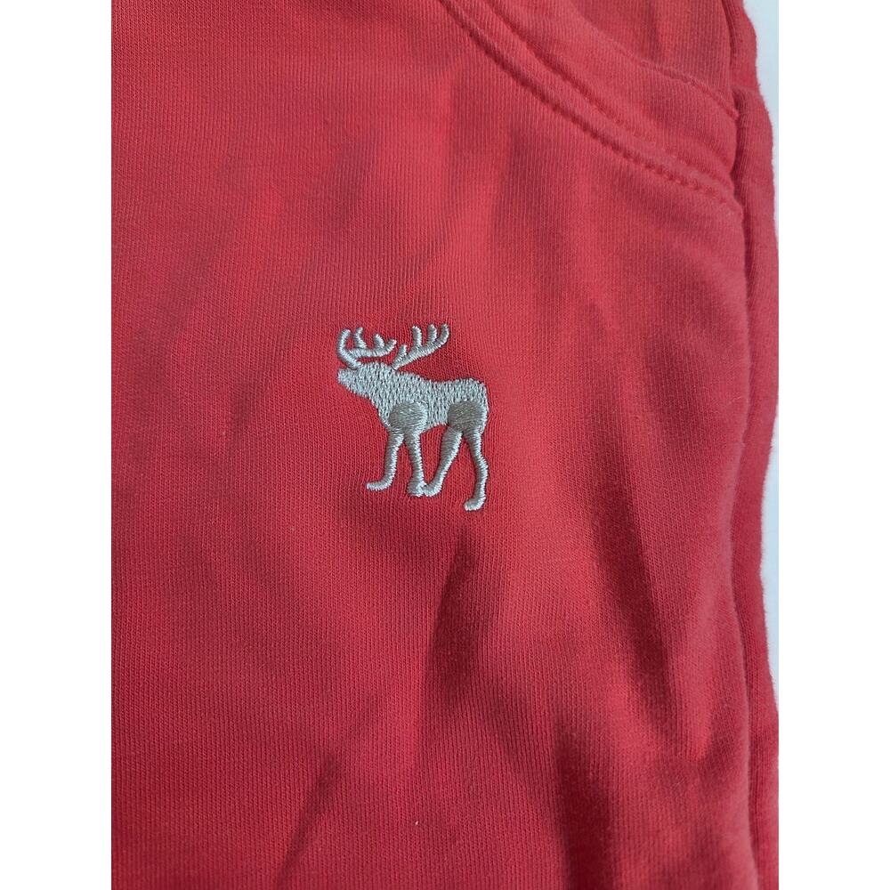 Abercrombie and Fitch Y2k Crop Embroidered Sweat Pants Pink Large - Picture 2 of 9